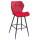 Напівбарний стілець Onder Mebli Torino BAR 65-ML Червоний B-1016 Оксамит