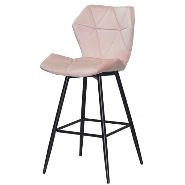 Полубарный стул Onder Mebli Torino BAR 65-ML Розовый B-1021 Бархат-1