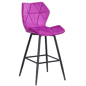 Напівбарний стілець Onder Mebli Torino BAR 65-ML Бузок B-1022 Оксамит
