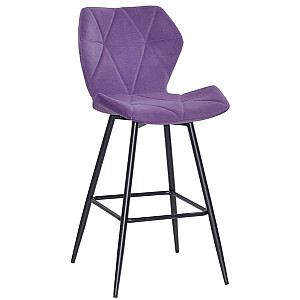 Напівбарний стілець Onder Mebli Torino BAR 65-ML Пурпур B-1013 Оксамит
