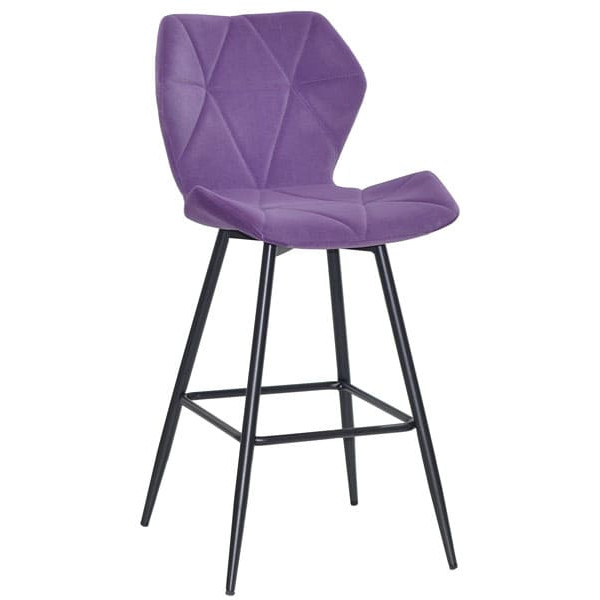 Напівбарний стілець Onder Mebli Torino BAR 65-ML Пурпур B-1013 Оксамит-0