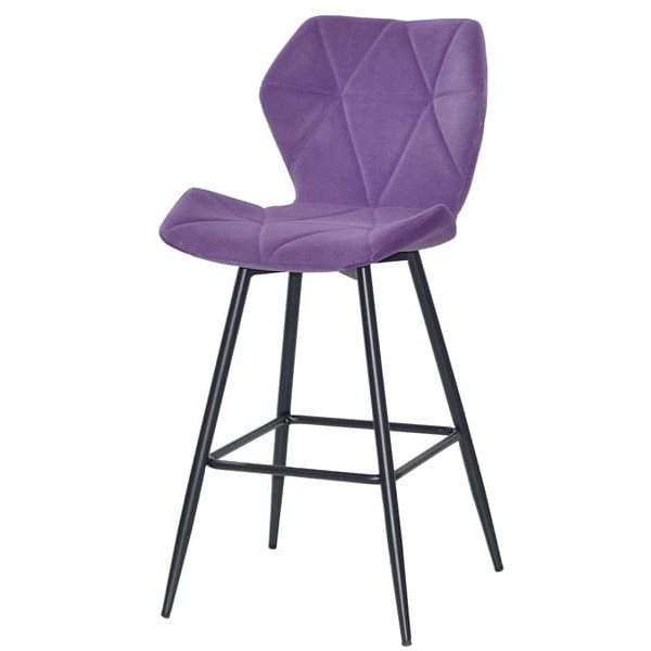 Напівбарний стілець Onder Mebli Torino BAR 65-ML Пурпур B-1013 Оксамит-1