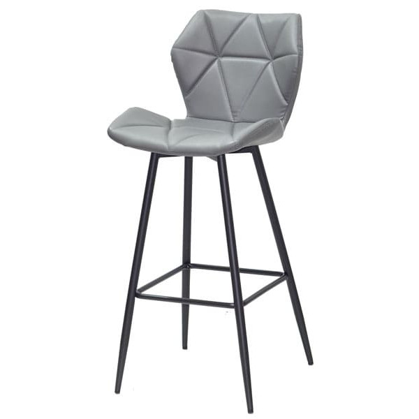 Барный стул Onder Mebli Torino BAR 75-ML Серый 1001 Экокожа-1
