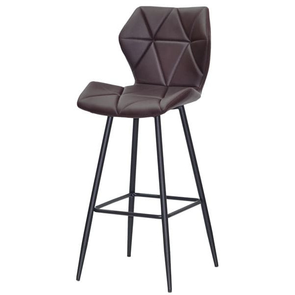 Барний стілець Onder Mebli Torino BAR 75-ML Темно-коричневий 1015 Екошкіра-1