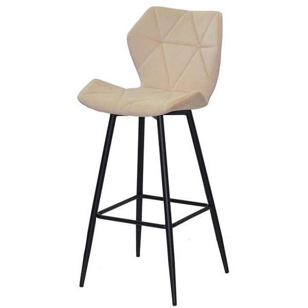 Барний стілець Onder Mebli Torino BAR 75-ML Бежевий B-1005 Оксамит-1