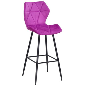 Барный стул Onder Mebli Torino BAR 75-ML Сирень B-1022 Бархат
