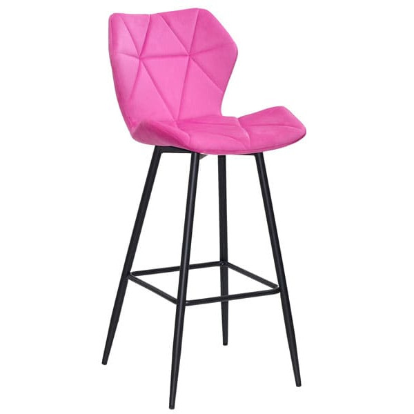 Барный стул Onder Mebli Torino BAR 75-ML Малина B-1023 Бархат-0