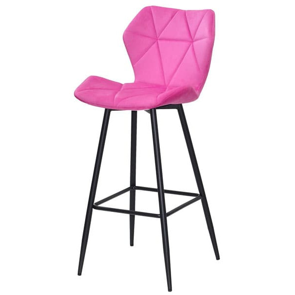 Барный стул Onder Mebli Torino BAR 75-ML Малина B-1023 Бархат-1
