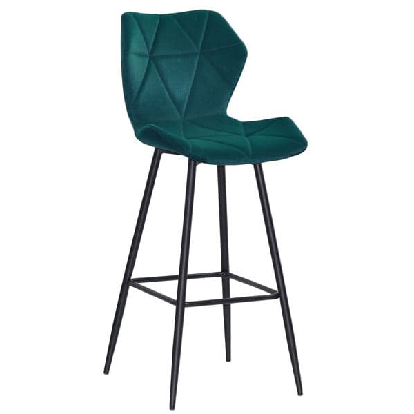 Барний стілець Onder Mebli Torino BAR 75-ML Зелений B-1003 Оксамит-0