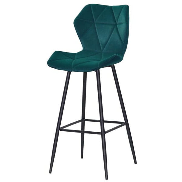 Барний стілець Onder Mebli Torino BAR 75-ML Зелений B-1003 Оксамит-1