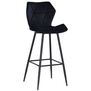Барный стул Onder Mebli Torino BAR 75-ML Черный B-1011 Бархат