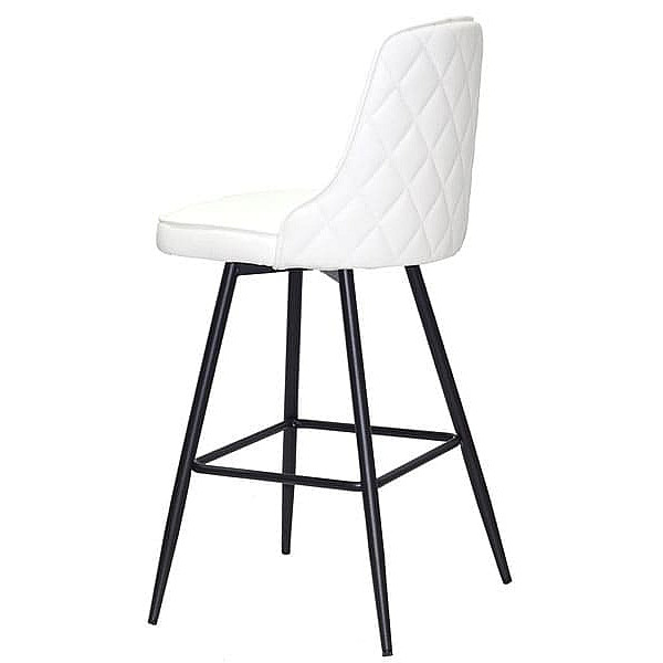 Напівбарний стілець Onder Mebli Adam BAR 65-ML Білий Екошкіра-1