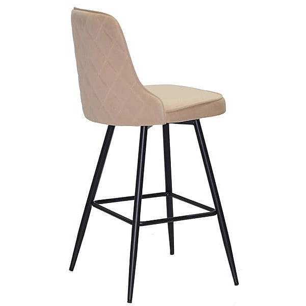 Напівбарний стілець Onder Mebli Adam BAR 65-ML Бежевий B-1005 Оксамит-0