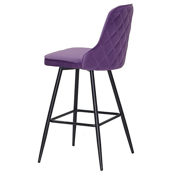 Напівбарний стілець Onder Mebli Adam BAR 65-ML Пурпур B-1013 Оксамит-1