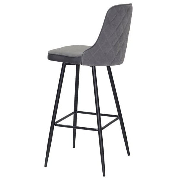 Барный стул Onder Mebli Adam BAR 75-ML Серый B-1004 Бархат-1