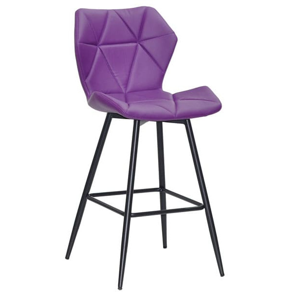 Напівбарний стілець Onder Mebli Torino BAR 65-ML Фіолет 1031 Екошкіра-0