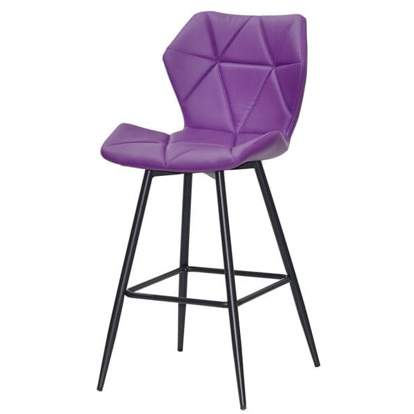 Напівбарний стілець Onder Mebli Torino BAR 65-ML Фіолет 1031 Екошкіра-1