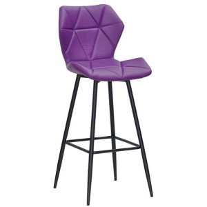 Барний стілець Onder Mebli Torino BAR 75-ML Фіолет 1031 Екошкіра