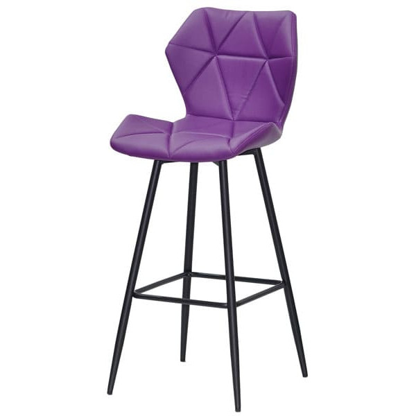 Барний стілець Onder Mebli Torino BAR 75-ML Фіолет 1031 Екошкіра-1