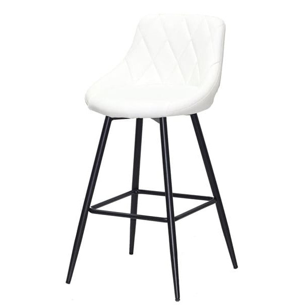 Полубарный стул Onder Mebli Foro BAR 65-ML Белый Экокожа-1