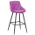 Полубарный стул Onder Mebli Foro BAR 65-ML Пурпур 1010 Экокожа