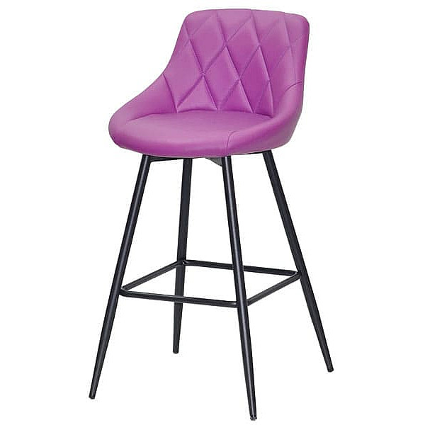 Напівбарний стілець Onder Mebli Foro BAR 65-ML Пурпур 1010 Екошкіра-1