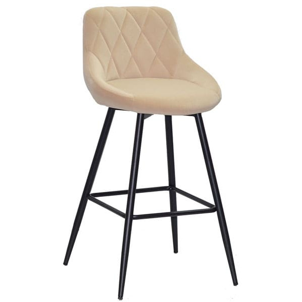 Напівбарний стілець Onder Mebli Foro BAR 65-ML Бежевий B-1005 Оксамит-0