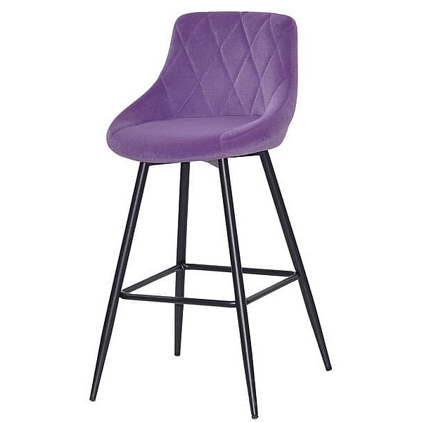 Напівбарний стілець Onder Mebli Foro BAR 65-ML Пурпур B-1013 Оксамит-1