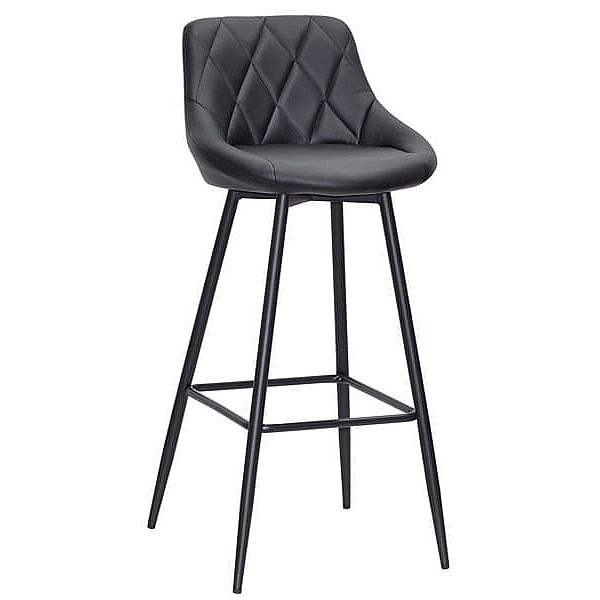 Барный стул Onder Mebli Foro BAR 75-ML Черный Экокожа-0