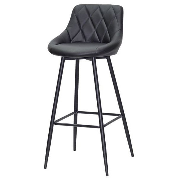 Барный стул Onder Mebli Foro BAR 75-ML Черный Экокожа-1