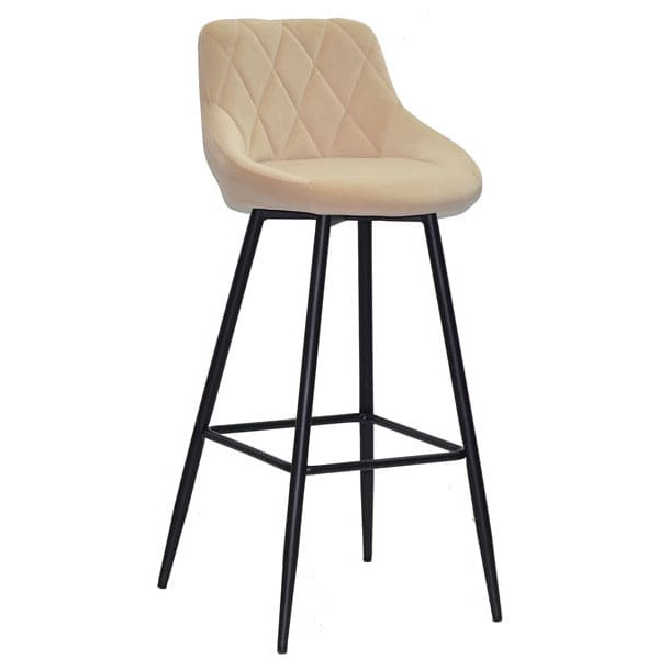 Барный стул Onder Mebli Foro BAR 75-ML Бежевый B-1005 Бархат-0