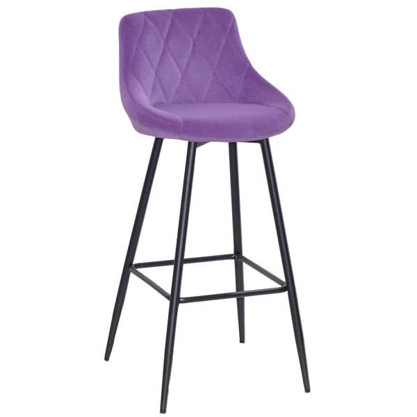 Барний стілець Onder Mebli Foro BAR 75-ML Пурпур B-1013 Оксамит-0