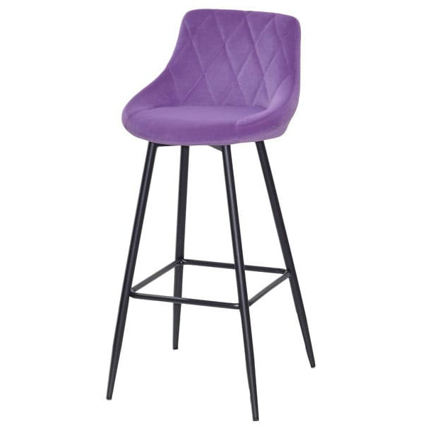 Барний стілець Onder Mebli Foro BAR 75-ML Пурпур B-1013 Оксамит-1