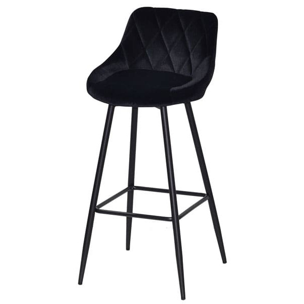Барный стул Onder Mebli Foro BAR 75-ML Черный B-1011 Бархат-1