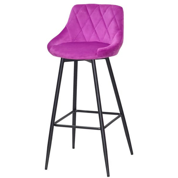 Барный стул Onder Mebli Foro BAR 75-ML Сирень B-1022 Бархат-1
