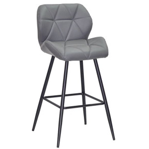Напівбарний стілець Onder Mebli Set BAR 65-ML Сірий 1001 Екошкіра
