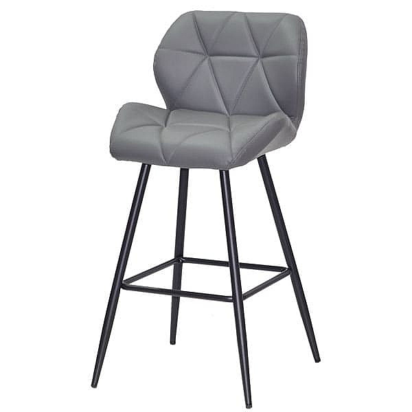 Напівбарний стілець Onder Mebli Set BAR 65-ML Сірий 1001 Екошкіра-1