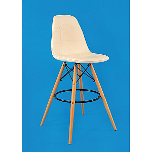 Барний стілець Onder Mebli Alex BAR 75 Білий Екошкіра