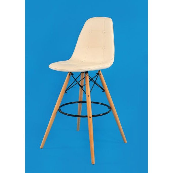 Барный стул Onder Mebli Alex BAR 75 Белый Экокожа-1