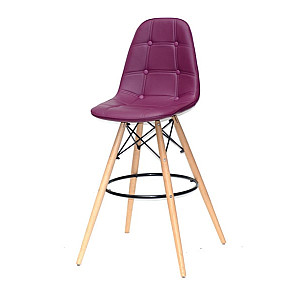 Барный стул Onder Mebli Alex BAR 75 Пурпурный 61 Экокожа