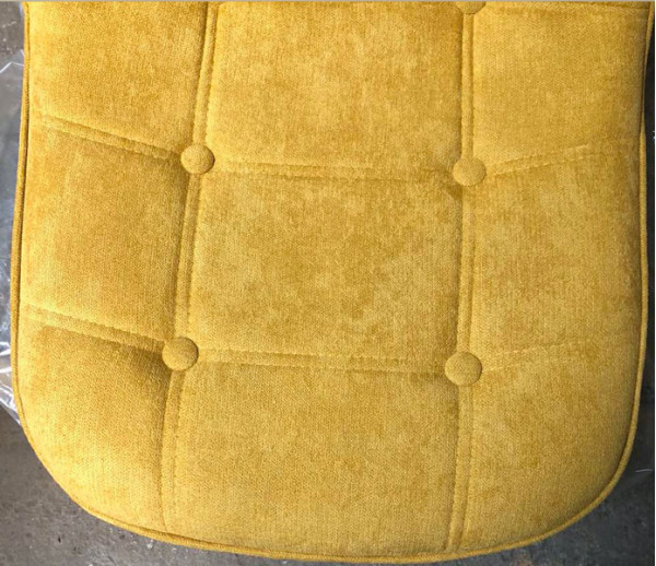 Барный стул Onder Mebli Alex BAR 75 Шенилл Желтый G-100-4