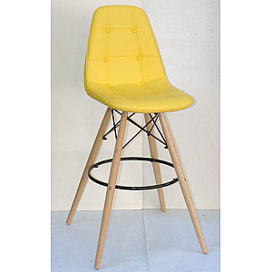 Барный стул Onder Mebli Alex BAR 75 Желтый 12 Экокожа