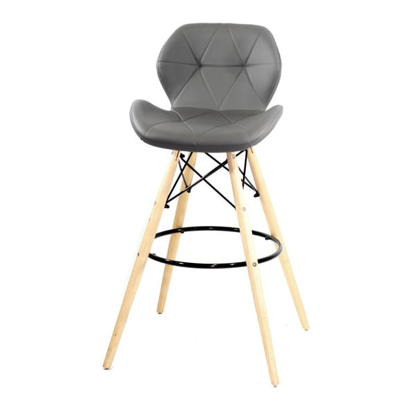 Барный стул Onder Mebli Invar BAR 75 Серый 21-1