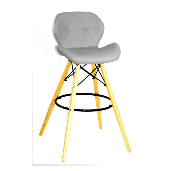 Барний стілець Onder Mebli Invar BAR 75 Сірий 35-0