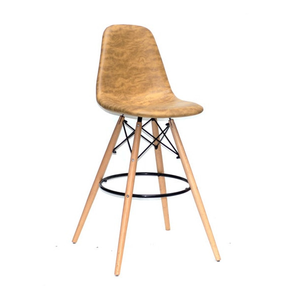 Барный стул Onder Mebli Lari BAR 75 Желтый MR-201 Ткань-1