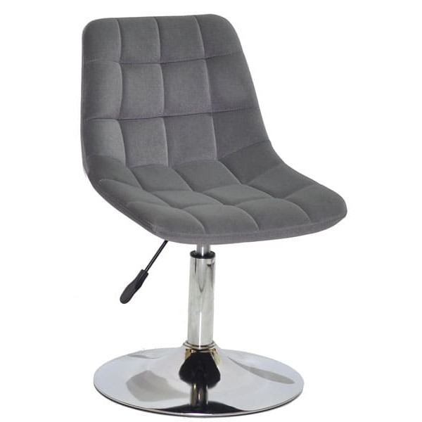 Стул Onder Mebli ROBIN CH-BASE Серый B-1004 Бархат-0