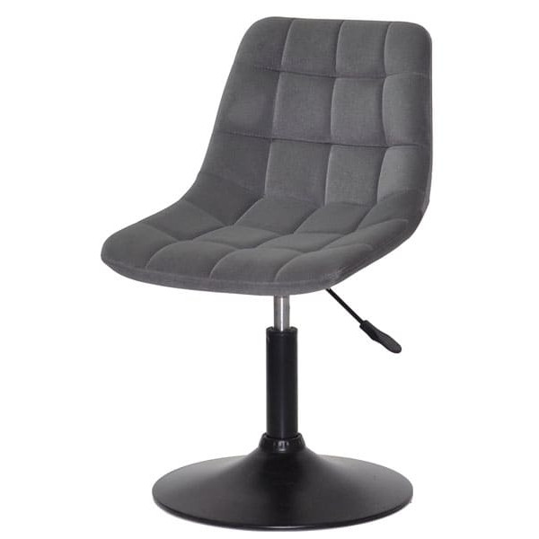 Стул Onder Mebli ROBIN BK-BASE Серый B-1004 Бархат-1