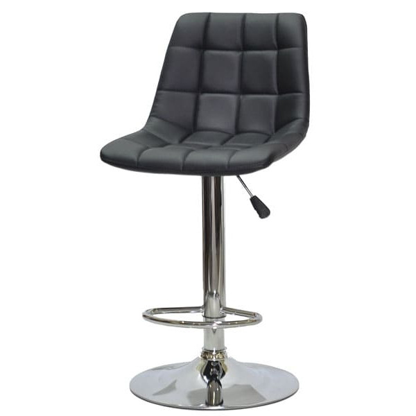 Барный стул Onder Mebli ROBIN BAR CH-BASE Черный Экокожа-1