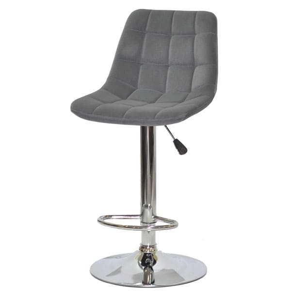 Барный стул Onder Mebli ROBIN BAR CH-BASE Серый B-1004 Бархат-1