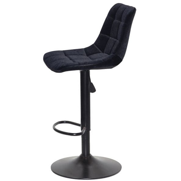 Барный стул Onder Mebli ROBIN BAR BK-BASE Черный B-1011 Бархат-1